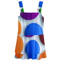 Abstract Dots Colorful Kids  Layered Skirt Swimsuit by nateshop