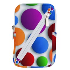 Abstract Dots Colorful Belt Pouch Bag (small) by nateshop