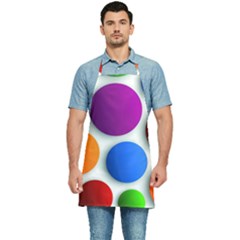 Abstract Dots Colorful Kitchen Apron by nateshop