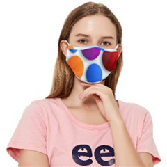 Abstract Dots Colorful Fitted Cloth Face Mask (adult)