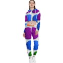 Abstract Dots Colorful Cropped Zip Up Lounge Set View1