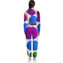 Abstract Dots Colorful Cropped Zip Up Lounge Set View2