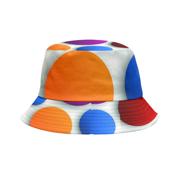 Abstract Dots Colorful Inside Out Bucket Hat