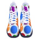 Abstract Dots Colorful Women s High-Top Canvas Sneakers View1