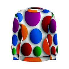 Abstract Dots Colorful Women s Sweatshirt by nateshop