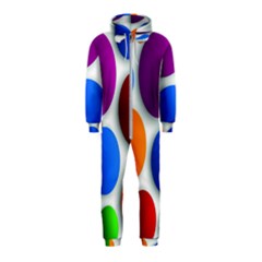 Abstract Dots Colorful Hooded Jumpsuit (kids)