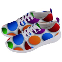 Abstract Dots Colorful Men s Lightweight Sports Shoes by nateshop