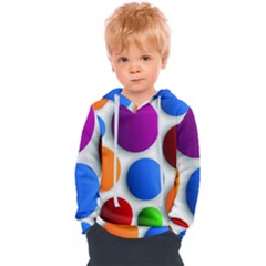 Abstract Dots Colorful Kids  Overhead Hoodie