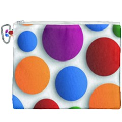 Abstract Dots Colorful Canvas Cosmetic Bag (xxxl) by nateshop