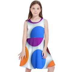 Abstract Dots Colorful Kids  Skater Dress