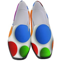 Abstract Dots Colorful Women s Classic Loafer Heels by nateshop