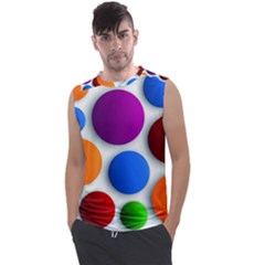 Abstract Dots Colorful Men s Regular Tank Top