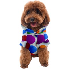 Abstract Dots Colorful Dog Coat by nateshop