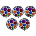 Abstract Dots Colorful Mini Round Pill Box (Pack of 5) View1