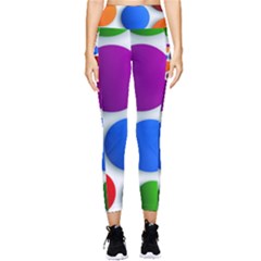 Abstract Dots Colorful Pocket Leggings 