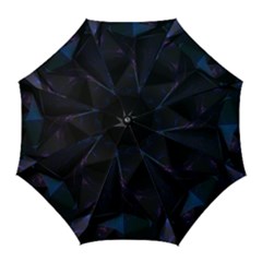 Abstract, Black, Purple, Golf Umbrellas by nateshop