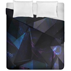 Abstract, Black, Purple, Duvet Cover Double Side (california King Size) by nateshop