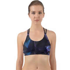 Abstract, Black, Purple, Back Web Sports Bra by nateshop