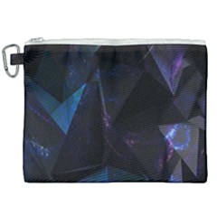 Abstract, Black, Purple, Canvas Cosmetic Bag (xxl) by nateshop