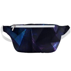 Abstract, Black, Purple, Waist Bag  by nateshop