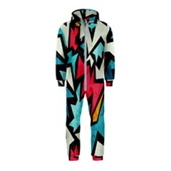 Abstract, Colorful, Colors Hooded Jumpsuit (kids)