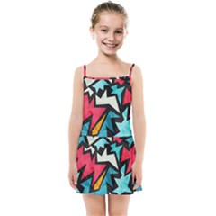 Abstract, Colorful, Colors Kids  Summer Sun Dress