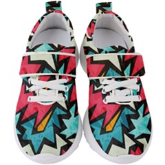 Abstract, Colorful, Colors Kids  Velcro Strap Shoes by nateshop