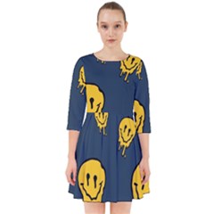 Aesthetic, Blue, Mr, Patterns, Yellow, Tumblr, Hello, Dark Smock Dress by nateshop