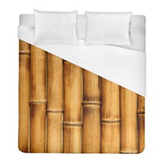 Brown Bamboo Texture  Duvet Cover (full/ Double Size) by nateshop