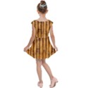 Brown Bamboo Texture  Kids  Cap Sleeve Dress View2