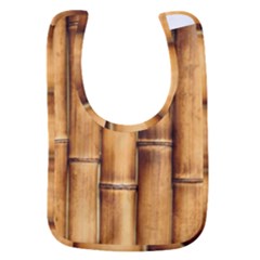 Brown Bamboo Texture  Baby Bib by nateshop