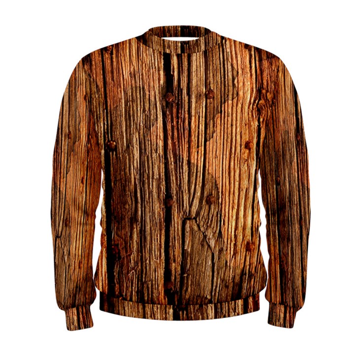 Brown Wooden Texture Men s Sweatshirt