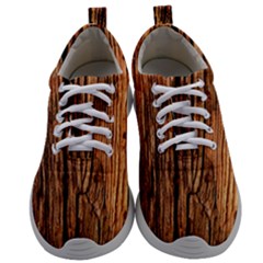 Brown Wooden Texture Mens Athletic Shoes by nateshop