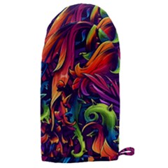 Colorful Floral Patterns, Abstract Floral Background Microwave Oven Glove by nateshop