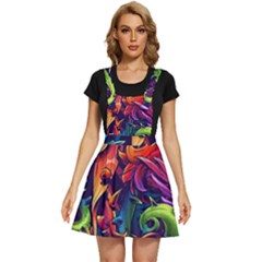 Colorful Floral Patterns, Abstract Floral Background Apron Dress by nateshop