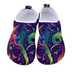 Colorful Floral Patterns, Abstract Floral Background Women s Sock-style Water Shoes by nateshop