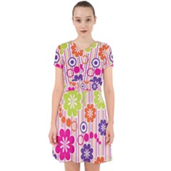 Colorful Flowers Pattern Floral Patterns Adorable In Chiffon Dress by nateshop