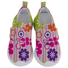 Colorful Flowers Pattern Floral Patterns Kids  Velcro No Lace Shoes by nateshop