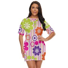 Colorful Flowers Pattern Floral Patterns Just Threw It On Dress