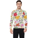 Colorful Flowers Pattern, Abstract Patterns, Floral Patterns Men s Long Sleeve Rash Guard View1