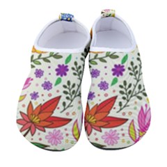 Colorful Flowers Pattern, Abstract Patterns, Floral Patterns Kids  Sock-style Water Shoes by nateshop