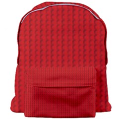 Ed Lego Texture Macro, Red Dots Background, Lego, Red Giant Full Print Backpack by nateshop