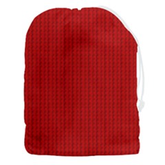 Ed Lego Texture Macro, Red Dots Background, Lego, Red Drawstring Pouch (3xl) by nateshop