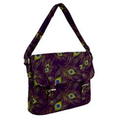 Feathers, Peacock, Patterns, Colorful Buckle Messenger Bag by nateshop