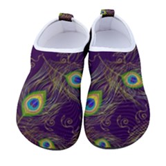 Feathers, Peacock, Patterns, Colorful Men s Sock-style Water Shoes by nateshop