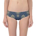 Floral Damask Pattern Texture, Damask Retro Background Classic Bikini Bottoms View1