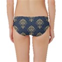 Floral Damask Pattern Texture, Damask Retro Background Classic Bikini Bottoms View2