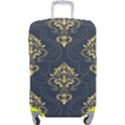 Floral Damask Pattern Texture, Damask Retro Background Luggage Cover (Large) View1