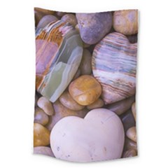 Hearts Of Stone, Full Love, Rock Large Tapestry