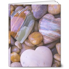 Hearts Of Stone, Full Love, Rock 8  X 10  Softcover Notebook by nateshop